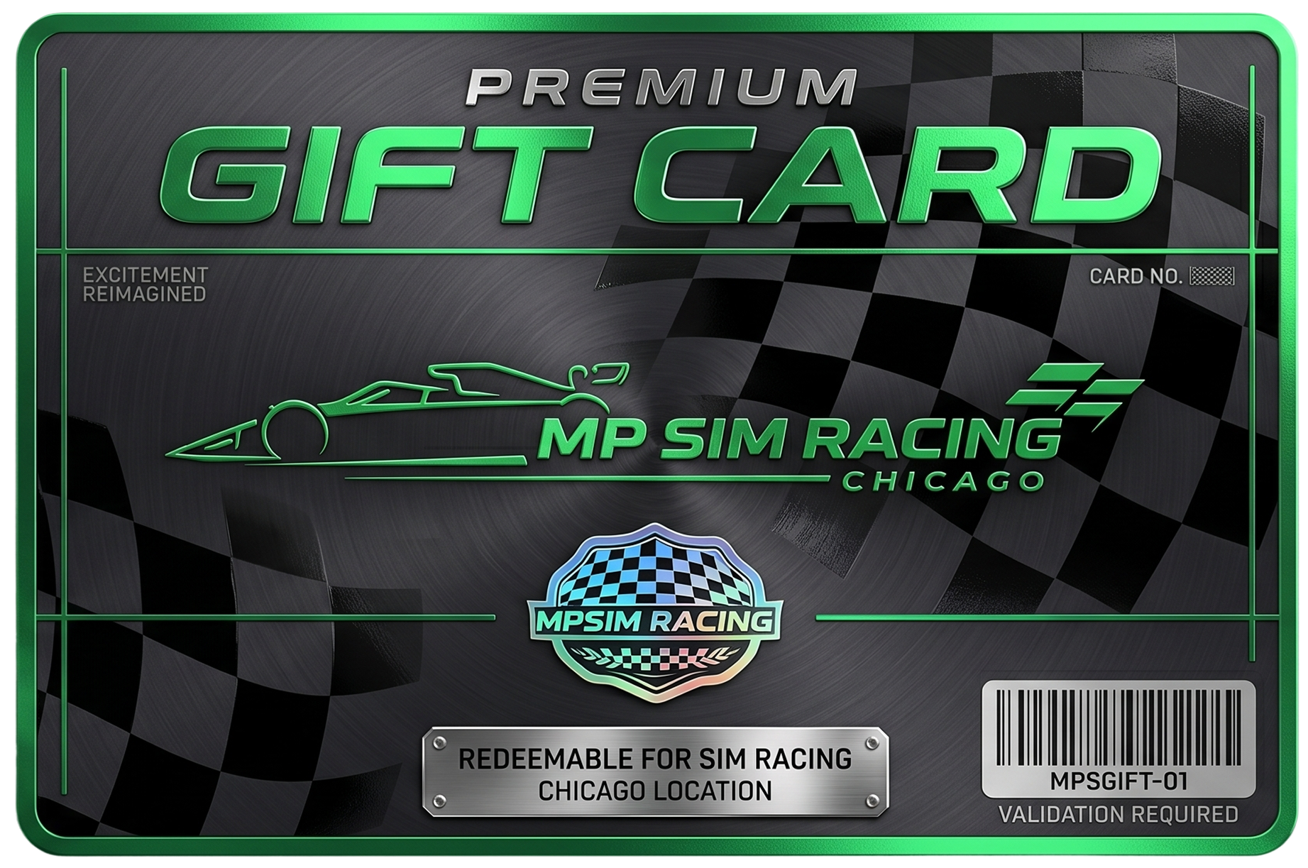 MP Sim Racing Chicago digital gift card